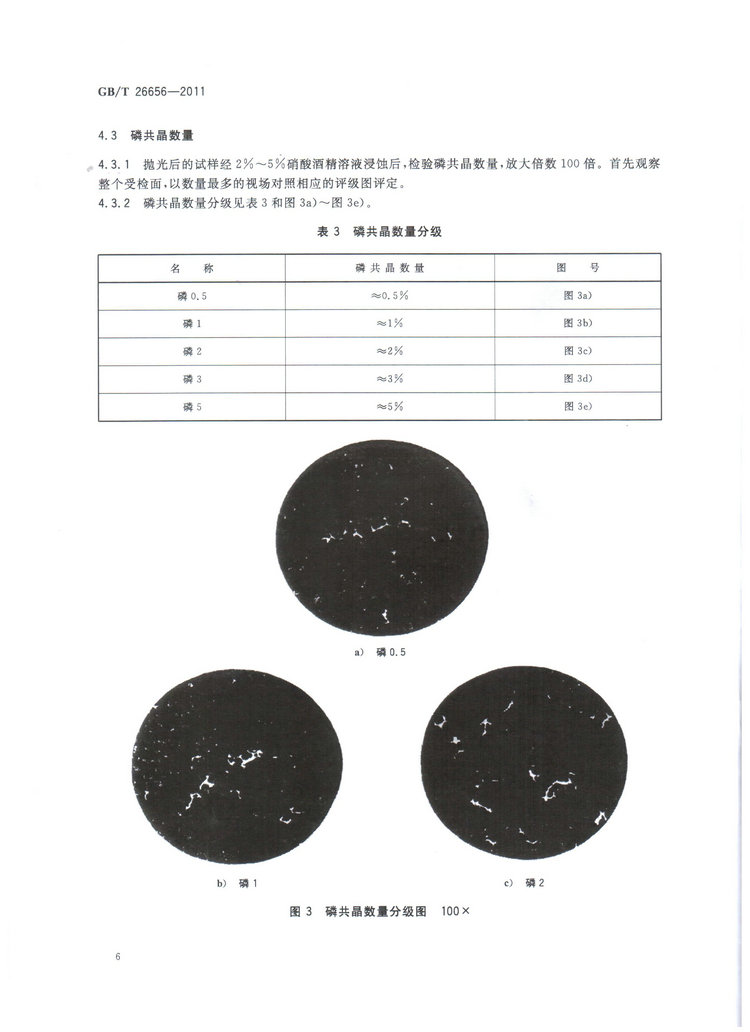 蠕墨鑄鐵金相試驗(yàn)國家標(biāo)準(zhǔn)GB/T26656-2011